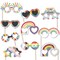 Big Dot of Happiness So Many Ways to Be Human Glasses - Paper Card Stock Pride Party Photo Booth Props Kit - 10 Count